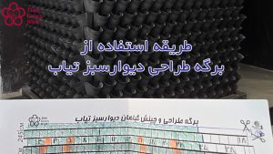 طریقه استفاده از برگه طراحی دیوارسبز تیاب